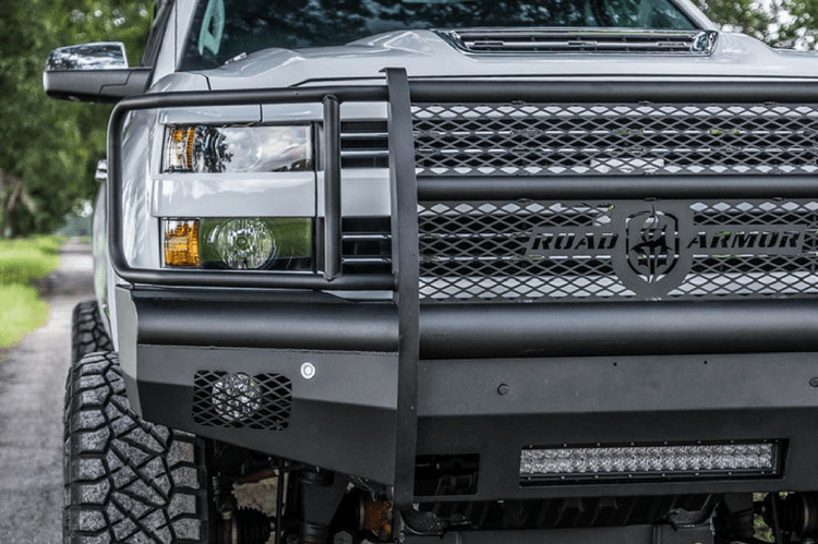 Road Armor 315VF6B 2015-2019 Chevy Silverado 2500/3500 Vaquero Front Non-Winch Bumper Full Guard - BumperStock