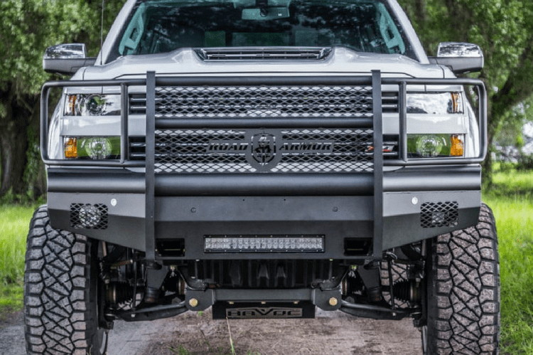 Road Armor 315VF6B 2015-2019 Chevy Silverado 2500/3500 Vaquero Front Non-Winch Bumper Full Guard - BumperStock