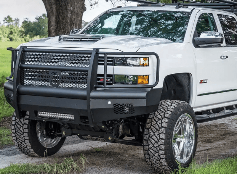 Road Armor 315VF6B 2015-2019 Chevy Silverado 2500/3500 Vaquero Front Non-Winch Bumper Full Guard - BumperStock