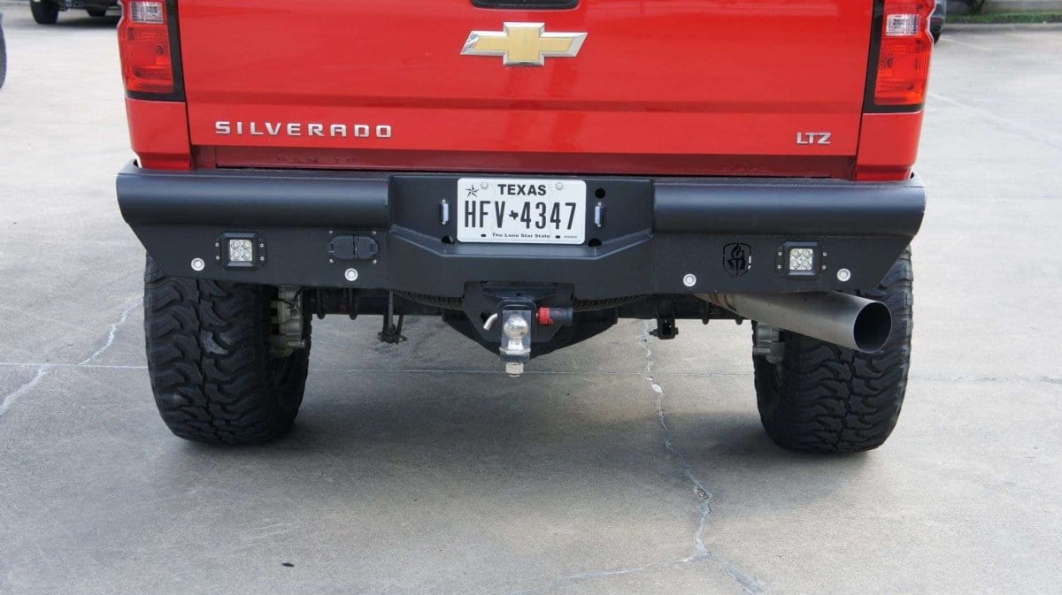 Road Armor 315VR0B 2015-2019 Chevy Silverado 2500/3500 Vaquero Non-Winch Rear Bumper - BumperStock