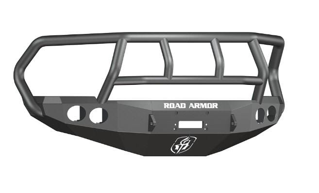 Road Armor 40802B 2010-2018 Dodge Ram 2500/3500/4500/5500 Stealth Front Winch Bumper Titan II Guard-BumperStock