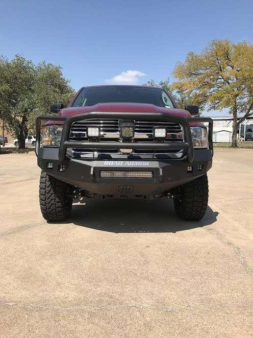 Road Armor 413F5B-NW 2013-2018 Dodge Ram 1500 Stealth Front Non-Winch Bumper Lonestar Guard - BumperStock