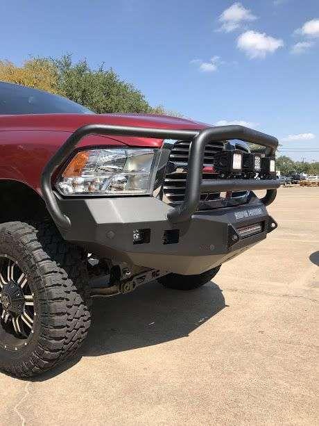 Road Armor 413F5B-NW 2013-2018 Dodge Ram 1500 Stealth Front Non-Winch Bumper Lonestar Guard - BumperStock