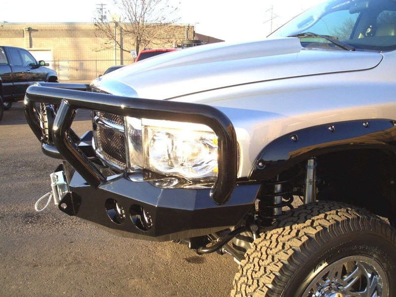 Road Armor 44032B 2002-2005 Dodge Ram 1500 Stealth Front Winch Bumper Titan II Guard-BumperStock