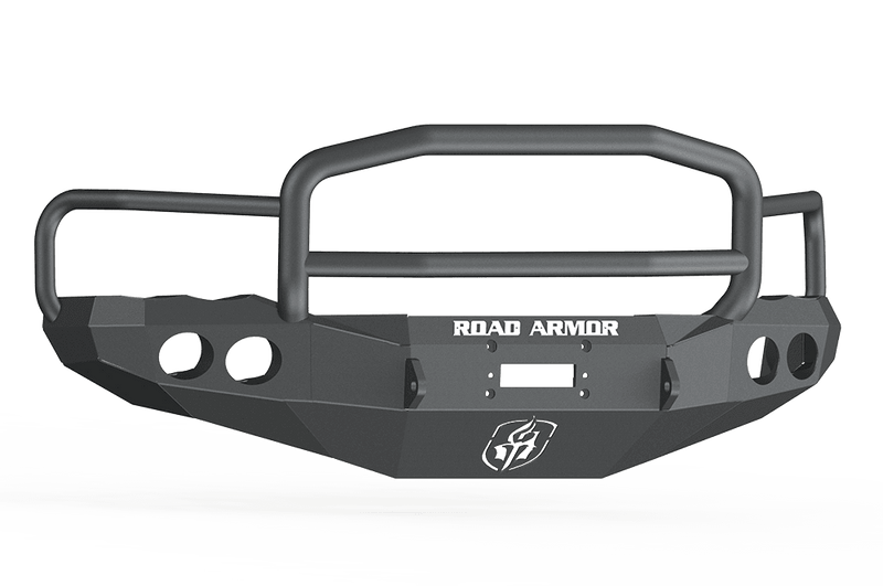 Road Armor 44035B 2002-2005 Dodge Ram 1500 Stealth Front Winch Bumper Lonestar Guard-BumperStock