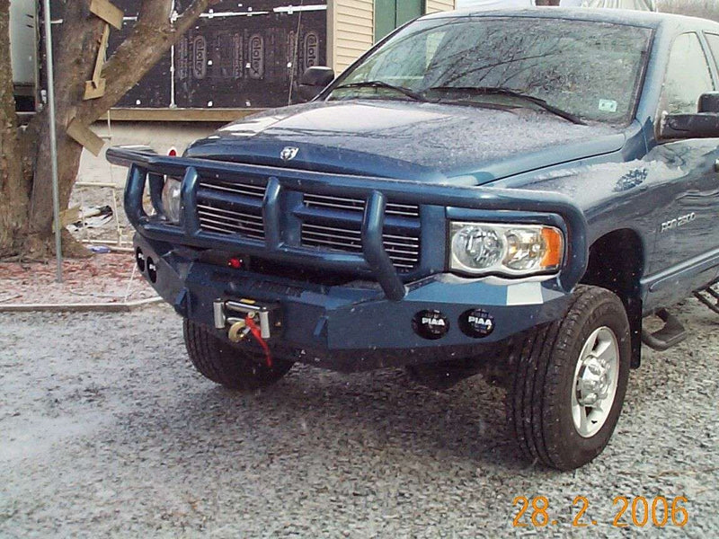 Road Armor 44042B 2003-2005 Dodge Ram 2500/3500 Stealth Front Winch Bumper Titan II Guard-BumperStock