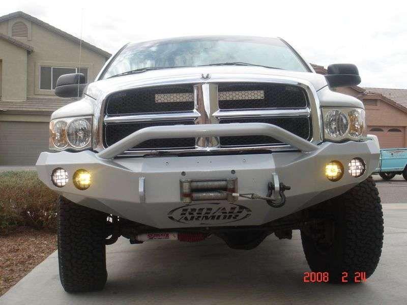 Road Armor 44044B 2003-2005 Dodge Ram 2500/3500 Stealth Front Winch Bumper Pre-Runner Guard-BumperStock