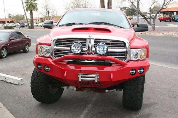 Road Armor 44044B 2003-2005 Dodge Ram 2500/3500 Stealth Front Winch Bumper Pre-Runner Guard-BumperStock