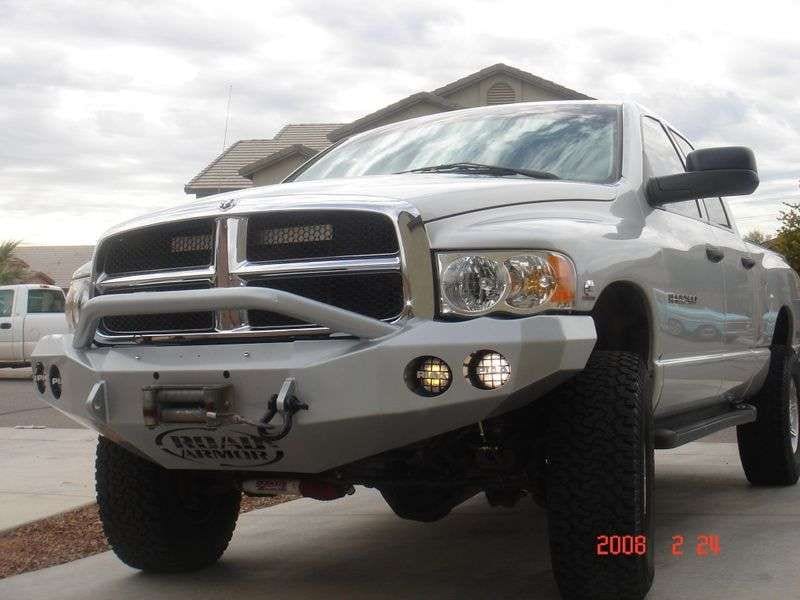 Road Armor 44044B 2003-2005 Dodge Ram 2500/3500 Stealth Front Winch Bumper Pre-Runner Guard-BumperStock