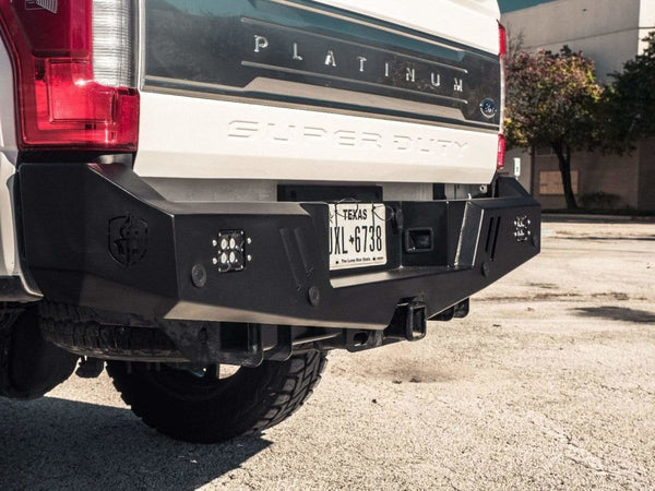 Road Armor 6172XR0B 2017-2021 Ford F250/F350/F450 Super Duty Spartan Rear Bumper - BumperStock