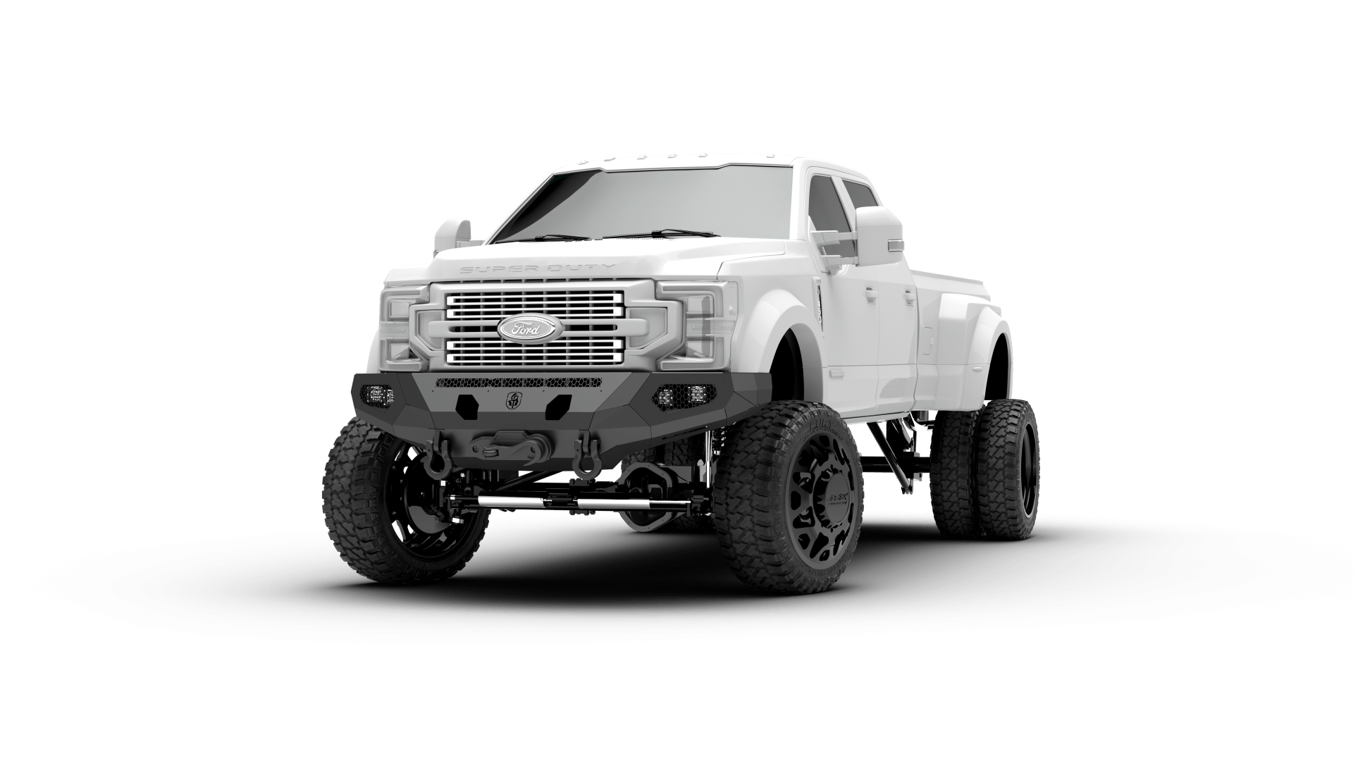 Road Armor Evolution 6174EF0B 2017-2022 Ford F250/F350 Super Duty Wide Flares Base Front Winch Bumper - BumperStock