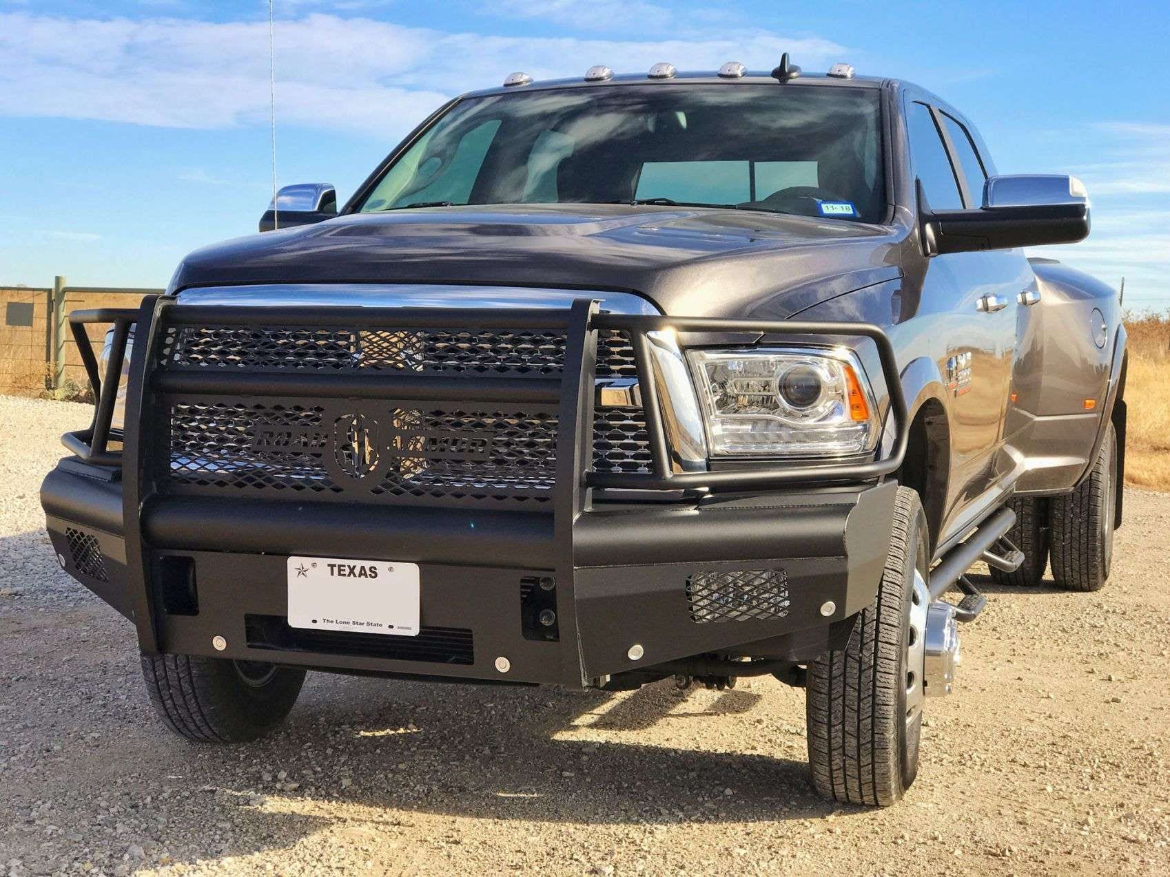 Road Armor Vaquero 410VF6B 2010-2018 Dodge Ram 2500/3500/4500/5500 Non-Winch Front Bumper with Full Guard - BumperStock