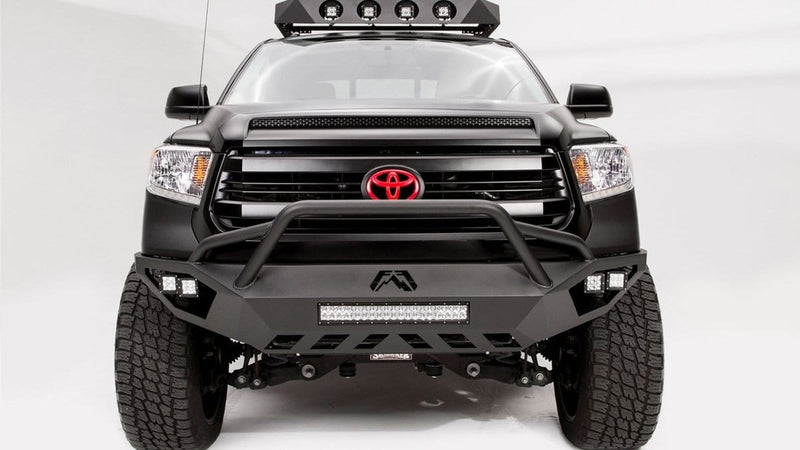 Fab Fours TT14-D2852-1 Toyota Tundra 2014-2021 Vengeance Front Bumper Pre-Runner Guard-BumperStock