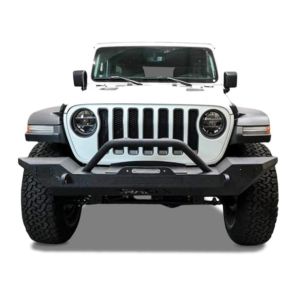 TrailFX JL01T 2018-2022 Jeep Wrangler JL Front Winch Bumper - BumperStock