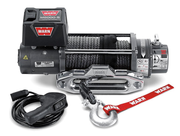 WARN 87800 M8-S Truck Winch 8K Synthetic - BumperStock