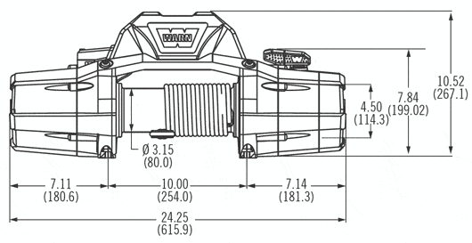 WARN 89120 ZEON 12 Truck Winch 12K - BumperStock