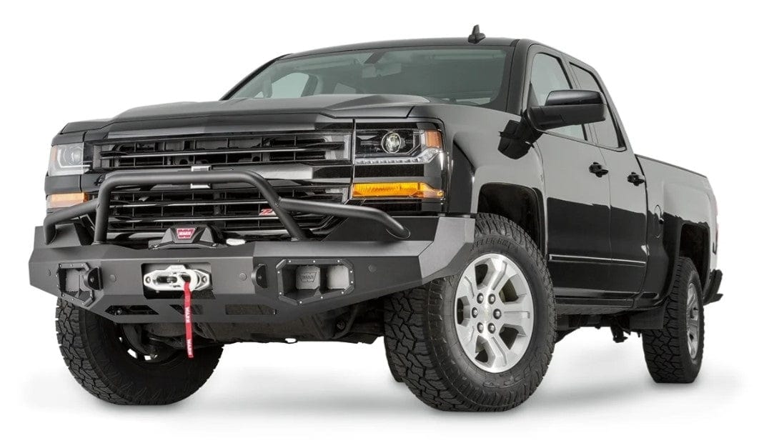 WARN Ascent 100920 2016-2018 Chevy Silverado 1500 Front Winch Bumper - BumperStock