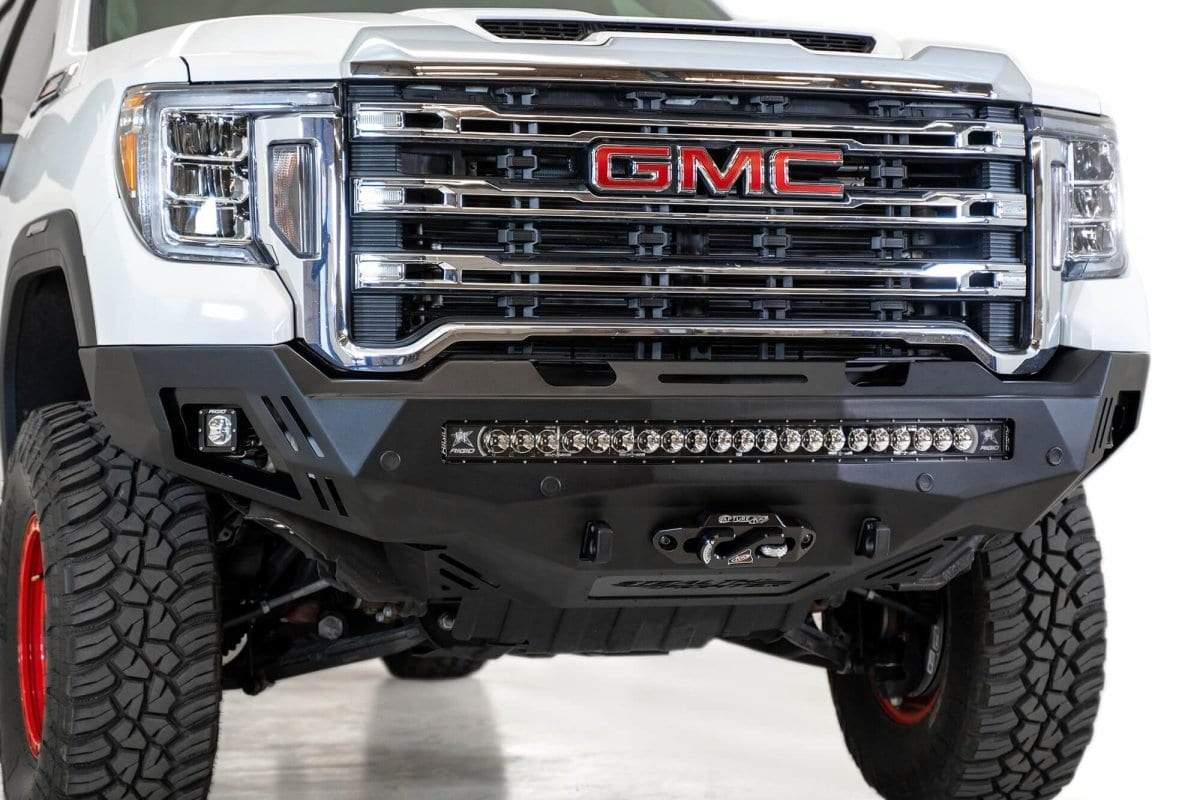 ADD F461403030103 2020-2021 GMC Sierra 2500/3500 Stealth Fighter Winch Ready Front Bumper - BumperStock