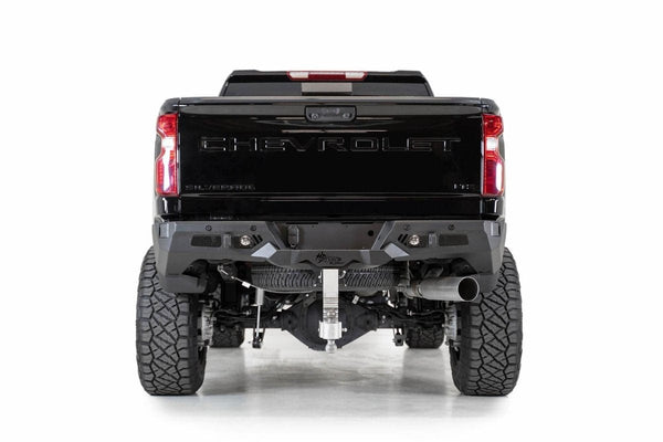 ADD R270021280103 Chevy Silverado 2500 2020-2021 Bomber HD Rear Bumper with Blind Spot Monitor - BumperStock