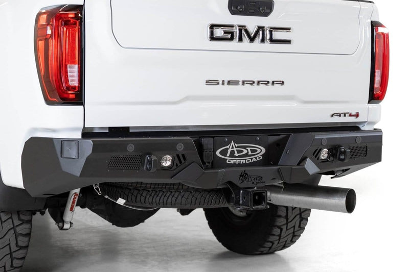 ADD R270021280103 Chevy Silverado 2500 2020-2021 Bomber HD Rear Bumper with Blind Spot Monitor - BumperStock