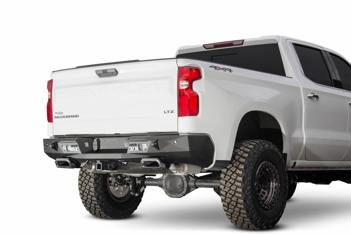 ADD R441051280103 2019-2021 Chevy Silverado 1500 Stealth Fighter Rear Bumper with Exhaust Tips - BumperStock