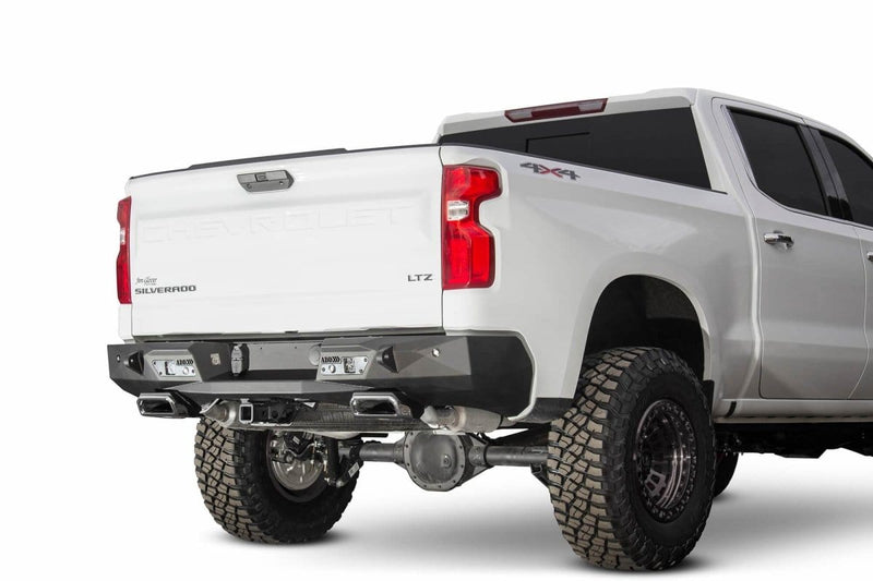 ADD R441051280103 2019-2021 GMC Sierra 1500 Stealth Fighter Rear Bumper with Exhaust Tips - BumperStock