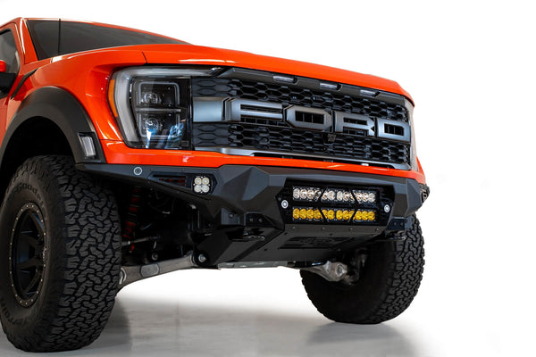 ADD F210012140103 2021-2022 Ford Raptor Bomber Front Bumper (20-Inch Lights) - BumperStock