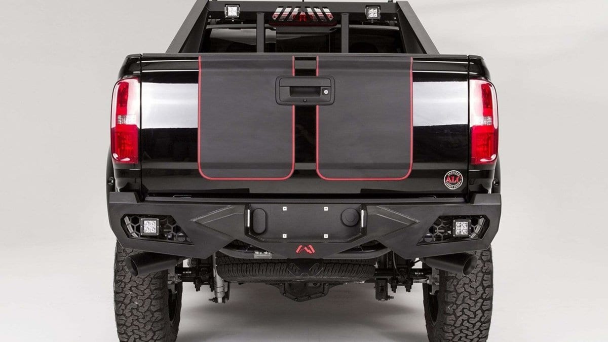 Fab Fours CC15-E3351-1 GMC Canyon 2015-2020 Vengeance Rear Bumper-BumperStock