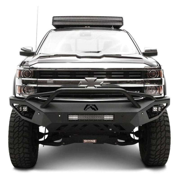 Fab Fours CH11-V2752-1 Chevy Silverado 2500/3500 HD 2011-2014 Vengeance Front Bumper Pre-Runner Guard-BumperStock