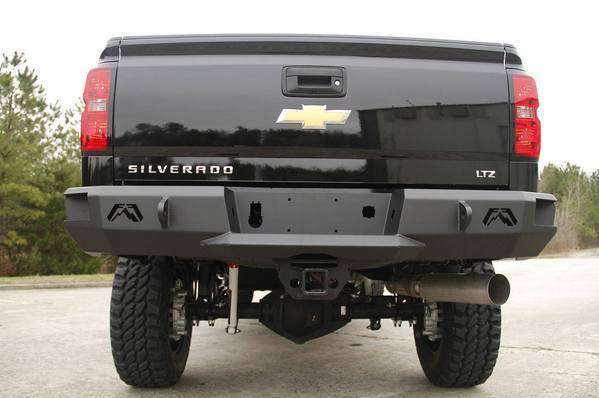 Fab Fours CH14-W3050-1 Chevy Silverado 2500/3500 HD 2015-2019 Premium Rear Bumper Non-Sensor-BumperStock