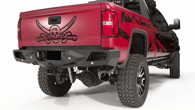 Fab Fours CH15-E3051-1 GMC Sierra 2500/3500 HD 2015-2019 Vengeance Rear Bumper-BumperStock