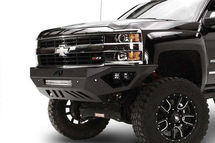 Fab Fours CH15-V3051-1 Chevy Silverado 2500/3500 HD 2015-2019 Vengeance Front Bumper No Guard-BumperStock