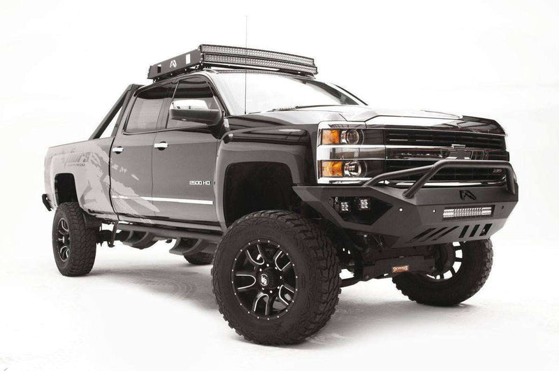 Fab Fours CH15-V3052-1 Chevy Silverado 2500/3500 HD 2015-2019 Vengeance Front Bumper Pre-Runner Guard-BumperStock