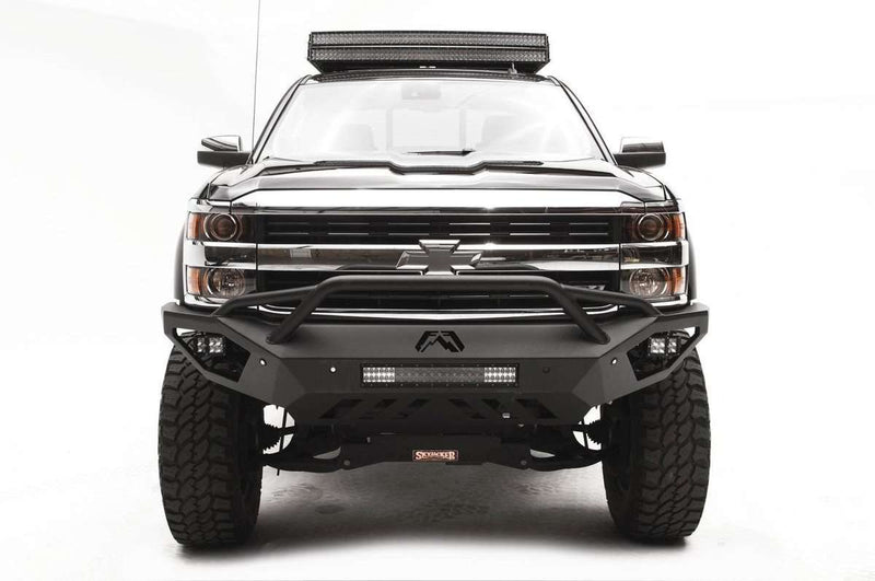 Fab Fours CH15-V3052-1 Chevy Silverado 2500/3500 HD 2015-2019 Vengeance Front Bumper Pre-Runner Guard-BumperStock