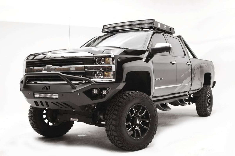 Fab Fours CH15-V3052-1 Chevy Silverado 2500/3500 HD 2015-2019 Vengeance Front Bumper Pre-Runner Guard-BumperStock