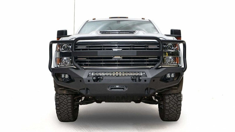 Fab Fours CH15-X2750-1 2015-2019 Chevy Silverado 2500/3500 HD Matrix Front Bumper Winch Ready Full Guard-BumperStock