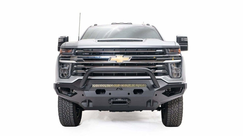 Fab Fours CH15-X2752-1 2015-2019 Chevy Silverado 2500/3500 HD Matrix Front Bumper Winch Ready Pre-Runner Guard-BumperStock