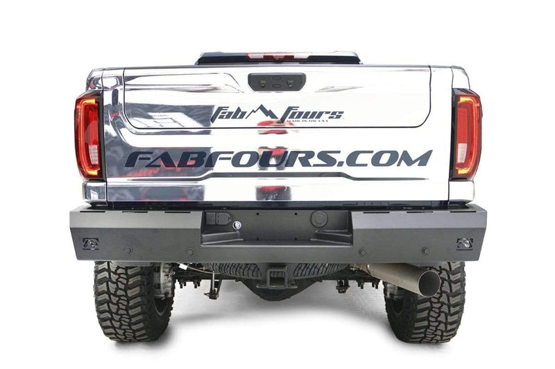 Fab Fours CH20-RT4950-1 Chevy Silverado 2500/3500 HD 2020-2021 Red Steel Rear Bumper - BumperStock