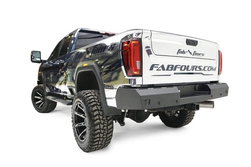 Fab Fours CH20-RT4950-1 Chevy Silverado 2500/3500 HD 2020-2021 Red Steel Rear Bumper - BumperStock