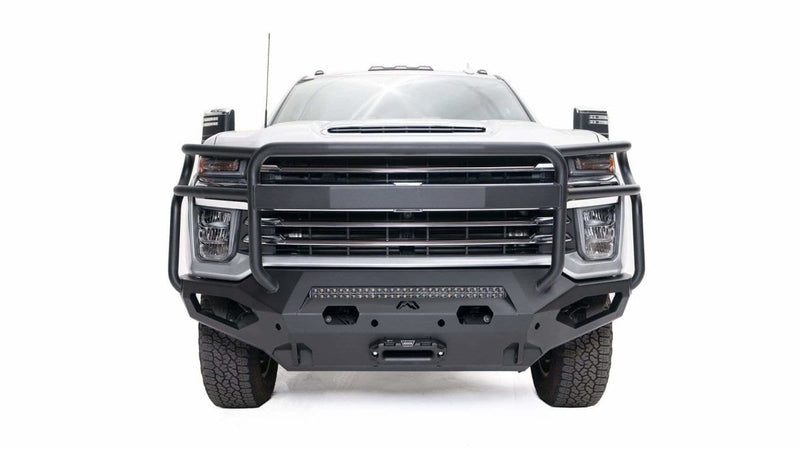 Fab Fours CH20-X4950-1 2020-2021 Chevy Silverado 2500/3500 HD Matrix Front Bumper Winch Ready Full Guard-BumperStock