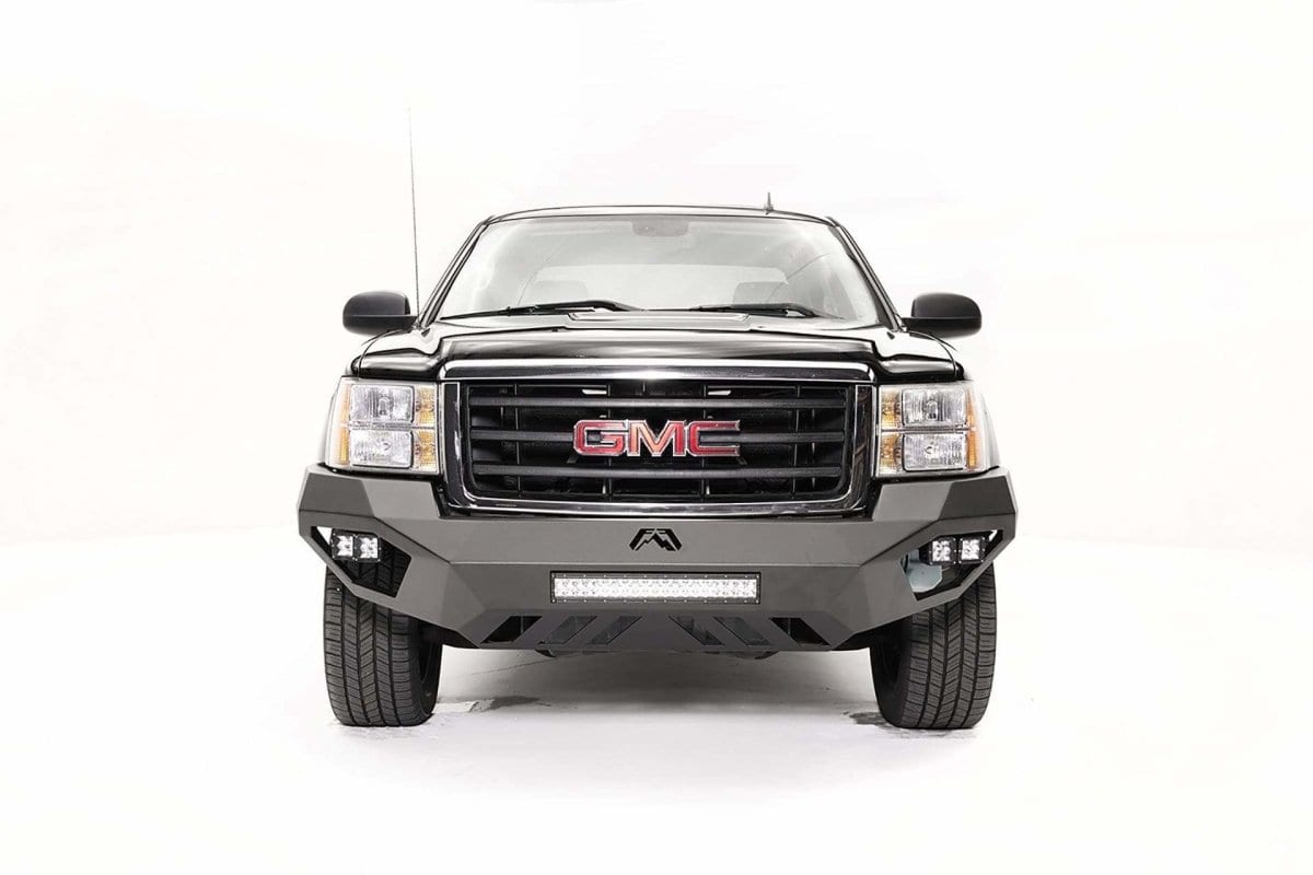 Fab Fours CS07-D2051-1 2007-2013 Chevy Silverado 1500 Vengeance Front Bumper No Guard Non-Sensor-BumperStock