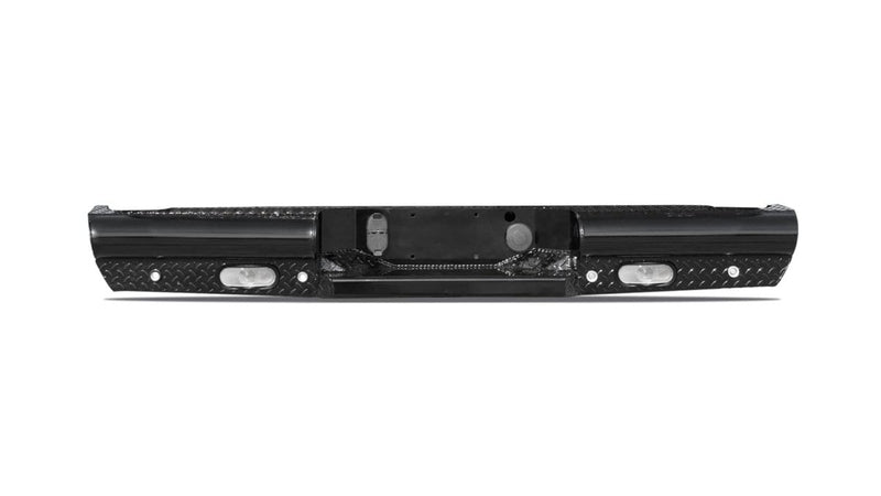 Fab Fours CS14-T3150-1 2014-2018 Chevy Silverado 1500 Black Steel Rear Bumper-BumperStock