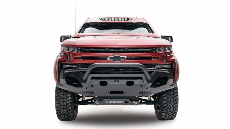 Fab Fours CS19-X4052-1 Chevy Silverado 1500 2019-2021 Matrix Front Bumper Winch Ready Pre-Runner Guard-BumperStock