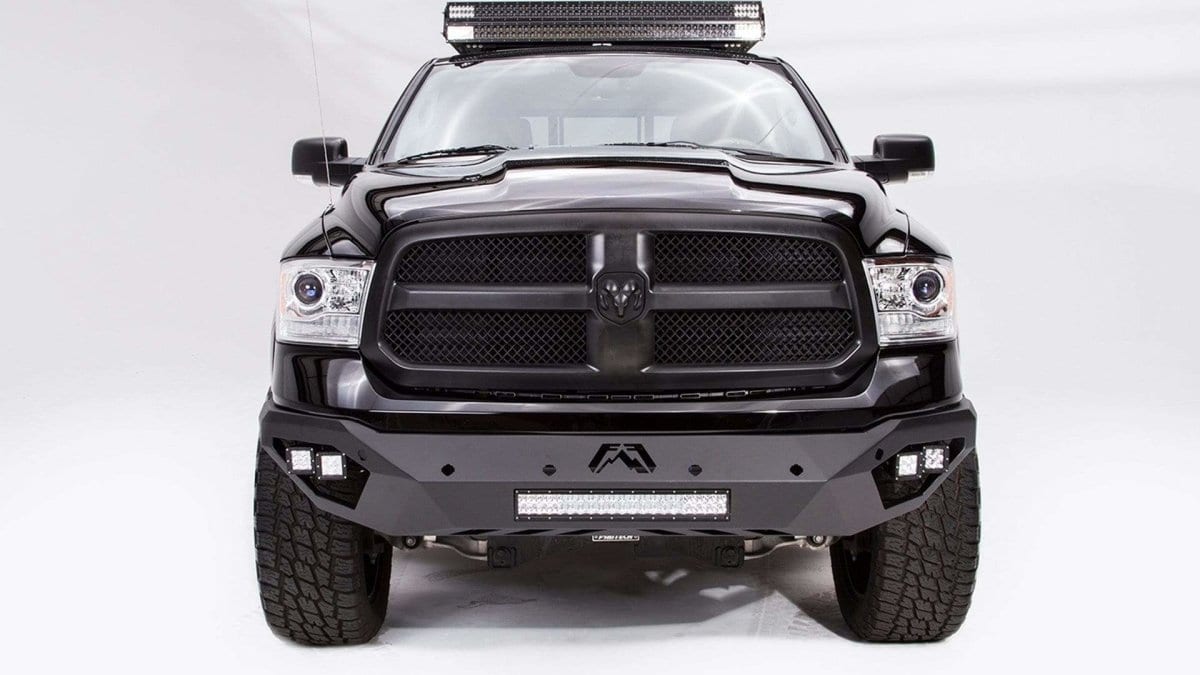 Fab Fours DR13-D2951-1 Dodge Ram 1500 2013-2018 Vengeance Front Bumper No Guard-BumperStock