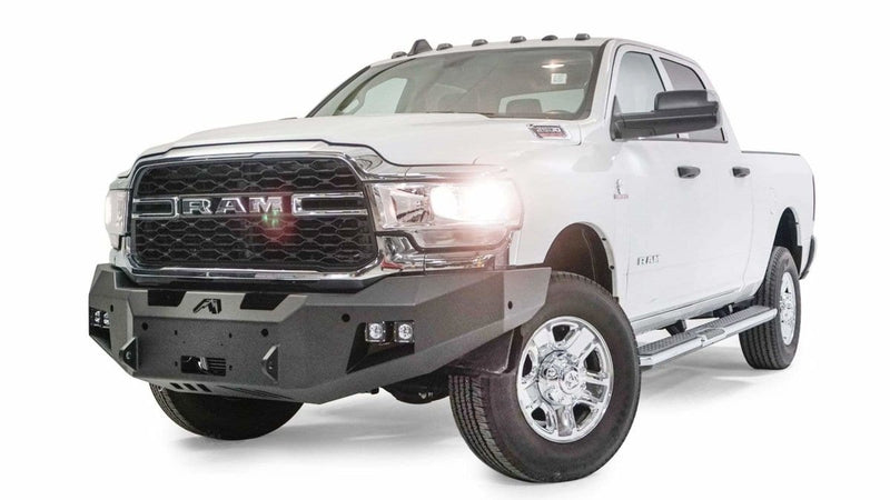 Fab Fours DR19-A4451-1 Dodge Ram 2500/3500 HD 2019-2021 New Premium Front Bumper Winch Ready No Guard-BumperStock