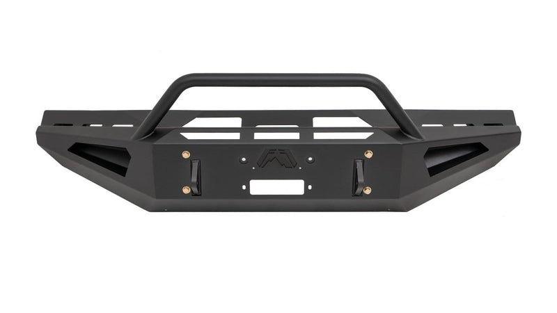 Fab Fours DR19-RS4462-1 Dodge Ram 2500/3500 HD 2019-2021 Red Steel Winch Front Bumper Pre-Runner Guard - BumperStock