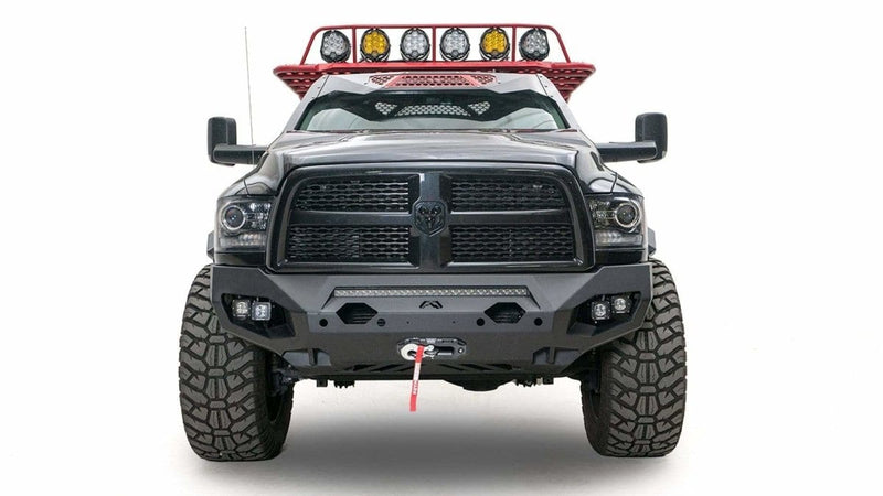 Fab Fours DR19-X4451-1 Dodge Ram 2500/3500 HD 2019-2021 Matrix Front Bumper Winch Ready No Guard-BumperStock