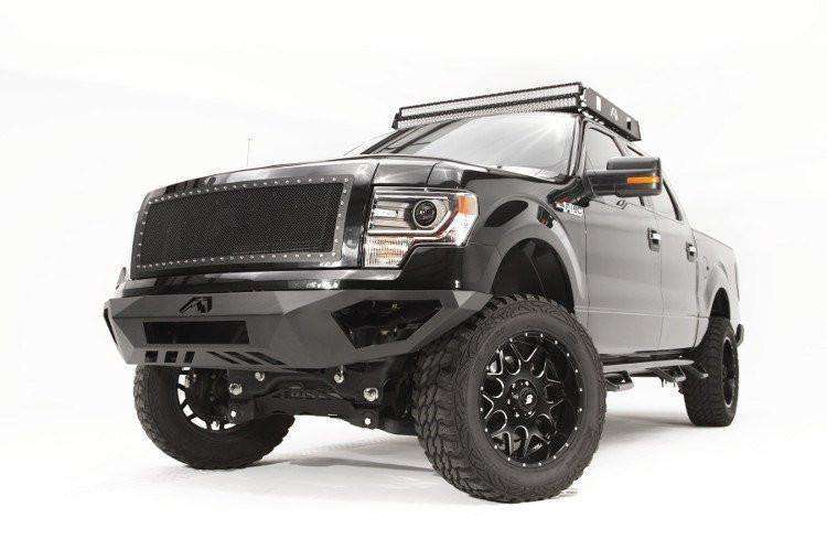 Fab Fours FF09-D1951-1 Ford F150 2009-2014 Vengeance Front Bumper No Guard-BumperStock