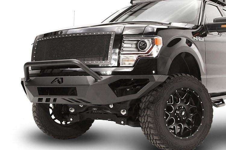 Fab Fours FF09-D1952-1 Ford F150 2009-2014 Vengeance Front Bumper Pre-Runner Guard-BumperStock