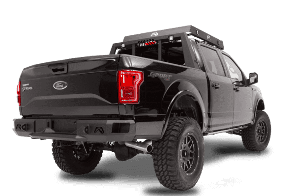 Fab Fours FF09-W1750-1 Ford F150 2009-2014 Premium Rear Bumper Non-Sensor-BumperStock